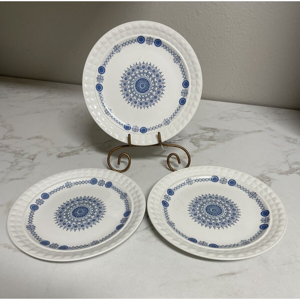 Pontesa Castillian Granada IronStone 7" Salad Plates Set of 3 Made‎ in Spain